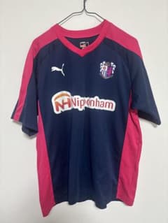 Puma サッカーウェア セレッソ大阪　YANMAR セレッソ大阪 サッカーウェア ネイビー/ピンク YANMAR 練習着 m