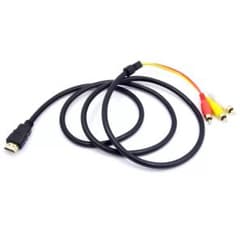 HDMI RCA変換ケーブル 1.5m 3RCA端子 AV接続用 3765;のサムネイル