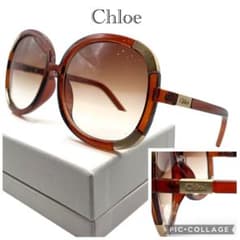 Chloe クロエ サングラス CL2119 213 ブラウン ケース付 - メルカリ