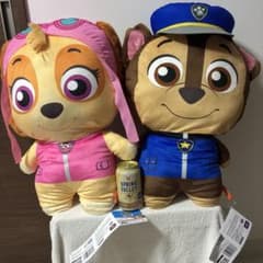 パウパトロール　でかぱる　チェイス　スカイ　2点セット　超超BIGぬいぐるみ