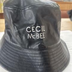 CECIL McBEE フェイクレザー バケットハット ブラックのサムネイル
