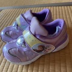 【美品】ムーンスター キャラクターシューズ　アナと雪　18センチのサムネイル