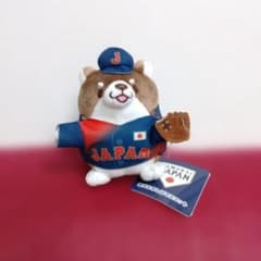 忠犬もちしば　侍ジャパン　ぬいぐるみ　マスコット　11cm