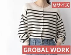 GLOBAL WORK 洗えるリラックスクルーカーディガンのサムネイル