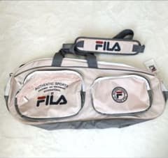 未使用品タグ付き FILA フィラピンク テニスラケットバッグ　希少　テニスのサムネイル
