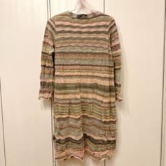 美品★M&KYOKO 長袖セーター マルチカラー　タグあり◎ 美品☆M&KYOKO 長袖セーター マルチカラー タグあり◎ - メルカリ