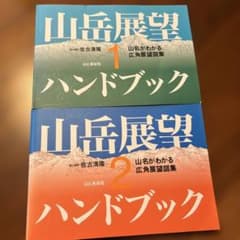 山岳展望ハンドブック 山名がわかる広角展望図集 2冊セット - 3