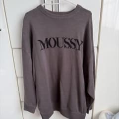 MOUSSY グレー 長袖ニットワンピのサムネイル