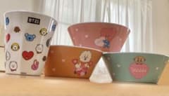 BT21 Melamine Cup and Bowl Set (4 pieces)