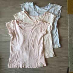 半袖肌着3枚セット　無印良品　110のサムネイル