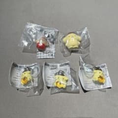 ポムポムプリン マスコット キーホルダー 5点セット　（エモきゅん）のサムネイル