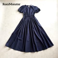 ロージーモンスター エスカルゴワンピース ネイビー S ロングワンピース フレア ロージーモンスター エスカルゴワンピース ネイビー S ロング