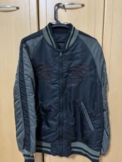 ALPHA INDUSTRIES スカジャン スカル刺繍リバーシブルのサムネイル
