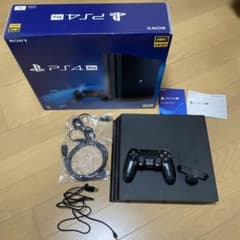 PS4 Pro 本体 （1T）+ コントローラー + 純正背面パッドのサムネイル