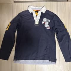 Tommy Hilfiger ラガーシャツ XL ネイビー ワッペンのサムネイル