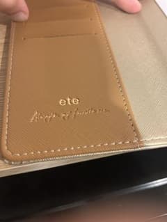 ete 수첩형 케이스 iPhone Android 카드 수납 첨부
