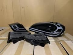 GS400 外装 セット 銀E2ライン タンク テールカウル アルフィン