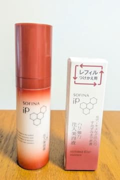 SOFINA iP ハリ弾力注入美容液【使用済本体+新品レフィル 40g】のサムネイル