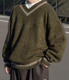 モヘアライクVネックニットのサムネイル