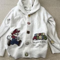 ジェラートピケ】スーパーマリオ ジャガードショールカーディガン ユニ
