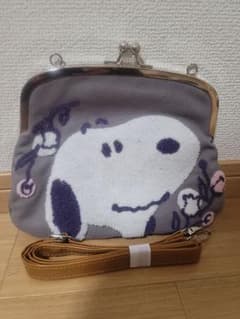 スヌーピー刺繍バッグ グレーのサムネイル