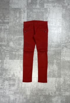 AW2015 レッド　バイカーデニム　30 AW2015 レッド バイカーデニム 30 - メルカリ