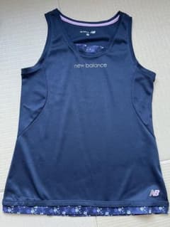 New Balance ノースリーブシャツ Mサイズ ネイビーのサムネイル
