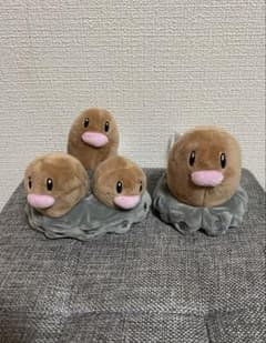 ポケモンセンター ディグダ ダグトリオ ポケモンfit ぬいぐるみ 2個
