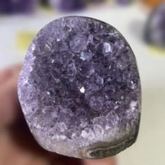 極上】ウルグアイアメジストクラスター原石（幸運水晶）天然紫水晶