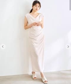 完売 ココディールCOCODEALカシュクールカットワンピース　S アイボリー 完売 ココディールCOCODEALカシュクールカットワンピース S アイボリー