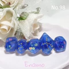 織姫と彦星 天の川バレッタ ① レジンヘアアクセサリーのサムネイル