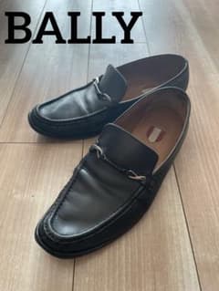 【要補修】BALLY ビットローファー ブラック　レザー　約28cm