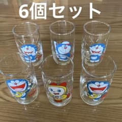 도라에몽·드라미짱 비매품 글라스 6개 세트 쇼와 레트로