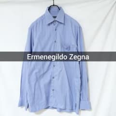 Ermenegildo Zegna 長袖シャツ ブルー メンズ M サイズ - メルカリ