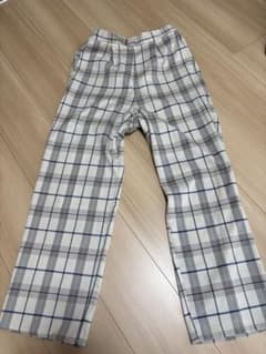 chocol raffine チェックパンツ ウエストゴム 楽ちん きれいめのサムネイル