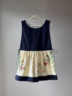 ハンドメイド 手ぬぐい 手拭い リメイク チュニック ベスト エプロン