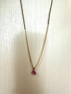 ミキア 10金ネックレス ピンクサファイア - メルカリ