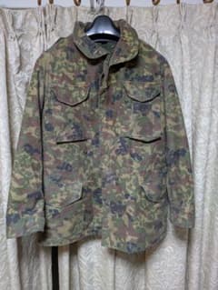 陸上自衛隊　2型迷彩（秋冬茶系）M65フィールドジャケット　戦闘外被　中古　M 陸上自衛隊 2型迷彩（秋冬茶系）M65フィールドジャケット 戦闘外被
