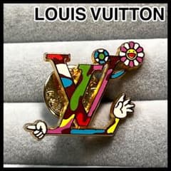 超希少✨極美品✨LOUIS VUITTON ピンバッジ ブローチ　LV 村上隆 60591-1949- アクセサリー