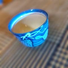 藍色 瓢箪柄 お猪口 3個セットのサムネイル