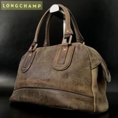 LONGCHAMP COSMOS KUDU ビンテージ調 ハンドバッグ - メルカリ