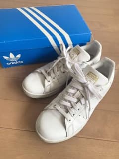 adidas アディダス スタンスミス　ホワイト×ゴールドのサムネイル
