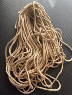 黄麻100%使用麻縄 6mm×40m 緊縛 修理 リペアロープ 猫 爪とぎのサムネイル