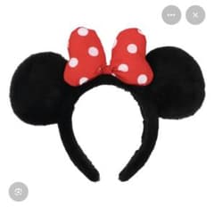 ディズニー ミニー カチューシャ ドットリボン ブラックのサムネイル