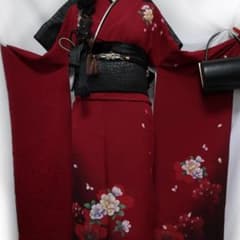 難あり品■振袖単品166.5cm成人式前撮り正絹人気赤コスプレイベント◆OK52 難あり品□振袖単品166.5cm成人式前撮り正絹人気赤コスプレイベント