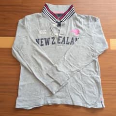 CANTERBURY 長袖ポロシャツ 140 グレーのサムネイル
