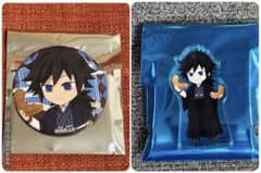 Demon Slayer: Kimetsu no Yaiba Heart Bread Antique Can Badge Acrylic Block Giyu