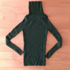 無印良品　洗えるタートルネック　ワイドリブ　チクチクしないのサムネイル