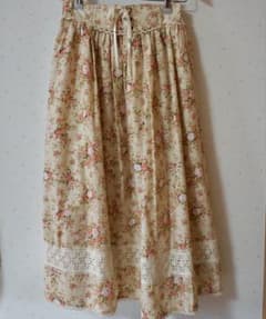【Fi.n.t Cherry】花柄ロングフレアスカート
