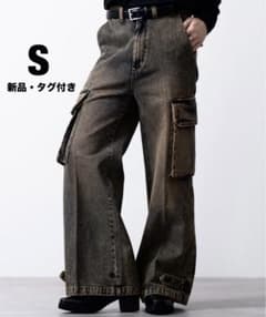 【CLEL】M-47 タイプ ミリタリー フレア カーゴ パンツ / Sのサムネイル